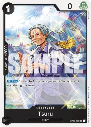 Tsuru (OP02-106) [Starter Deck 19: BLACK Smoker] One Piece Single Bandai