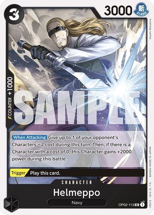 Helmeppo (OP02-113) [Starter Deck 19: BLACK Smoker] One Piece Single Bandai
