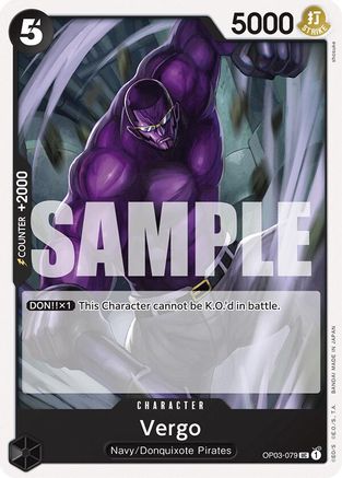 Vergo (OP03-079) [Starter Deck 19: BLACK Smoker] One Piece Single Bandai