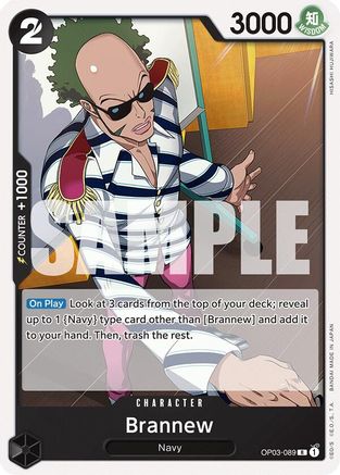 Brannew (OP03-089) [Starter Deck 19: BLACK Smoker] One Piece Single Bandai