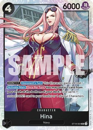 Hina (ST19-004) [Starter Deck 19: BLACK Smoker] Foil One Piece Single Bandai