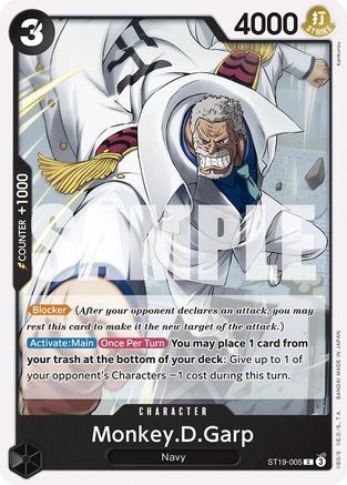Monkey.D.Garp (ST19-005) [Starter Deck 19: BLACK Smoker] One Piece Single Bandai