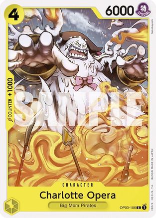 Charlotte Opera (OP03-106) [Starter Deck 20: YELLOW Charlotte Katakuri] One Piece Single Bandai