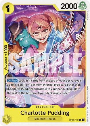 Charlotte Pudding (OP03-112) (OP03-112) [Starter Deck 20: YELLOW Charlotte Katakuri] One Piece Single Bandai
