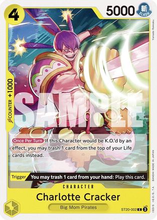 Charlotte Cracker (ST20-002) [Starter Deck 20: YELLOW Charlotte Katakuri] One Piece Single Bandai