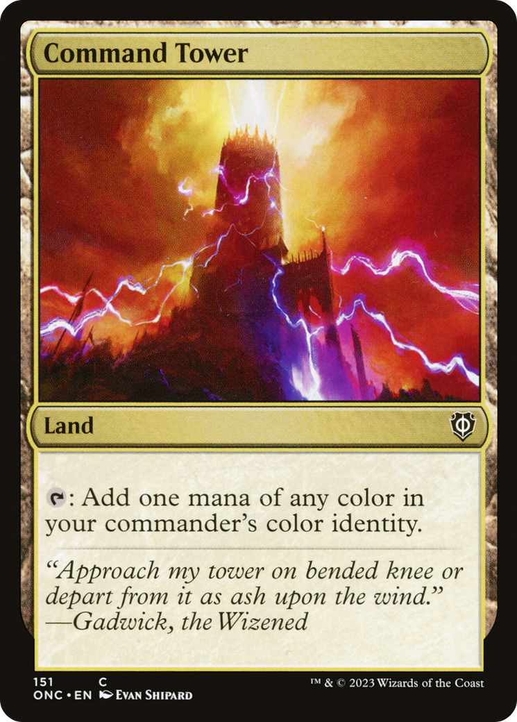 Command Tower (ONC-151) [Phyrexia: All Will Be One Commander] MTG Single Wizards of the Coast