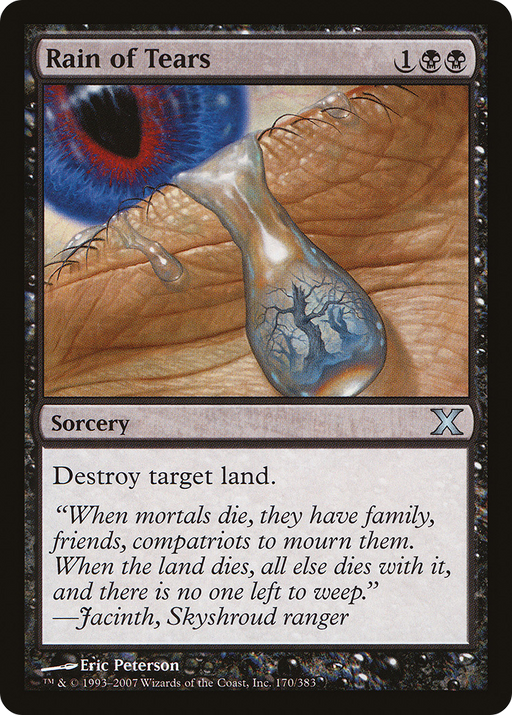 Rain of Tears (10E-170) [Tenth Edition] Foil MTG Single Wizards of the Coast