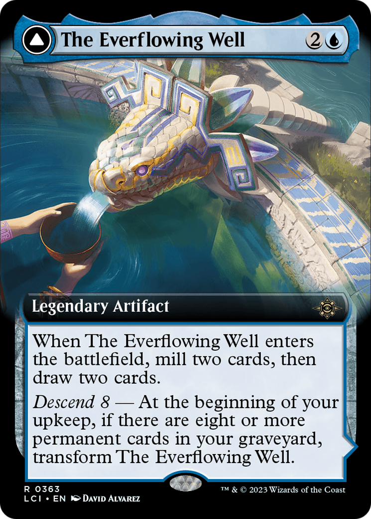The Everflowing Well (LCI-363) [The Lost Caverns of Ixalan] (Extended Art) MTG Single Wizards of the Coast