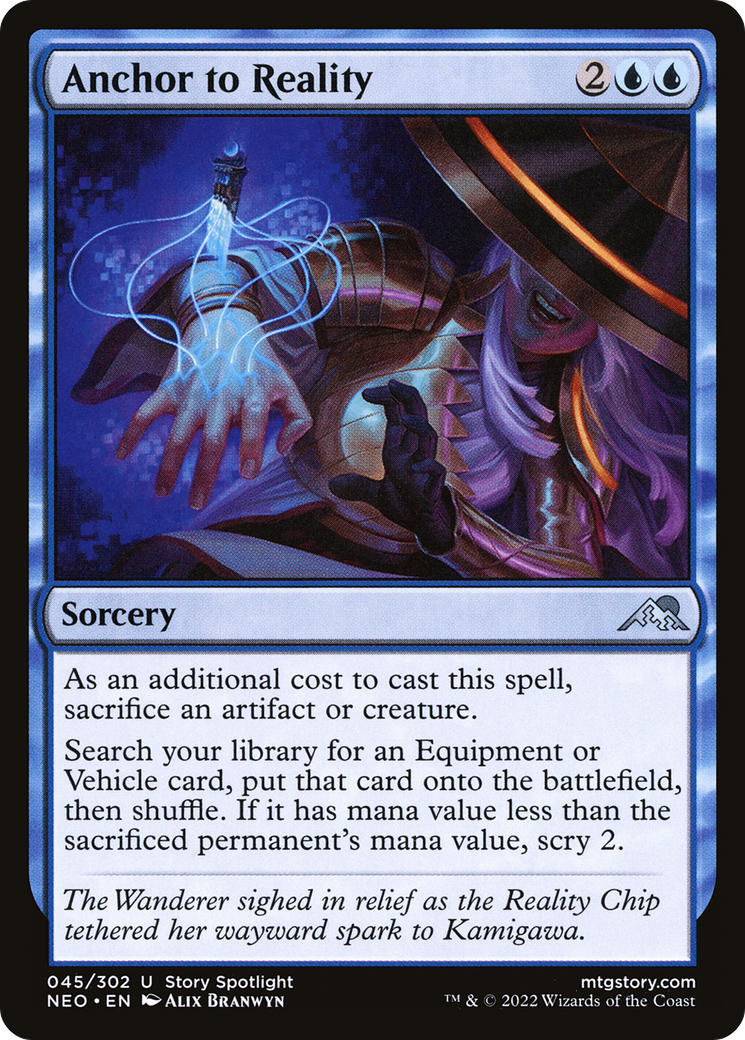 Anchor to Reality (NEO-045) [Kamigawa: Neon Dynasty] Foil MTG Single Wizards of the Coast