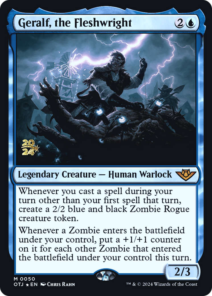 Geralf, the Fleshwright (PRE-050) [Outlaws of Thunder Junction Promos] Foil MTG Single Wizards of the Coast