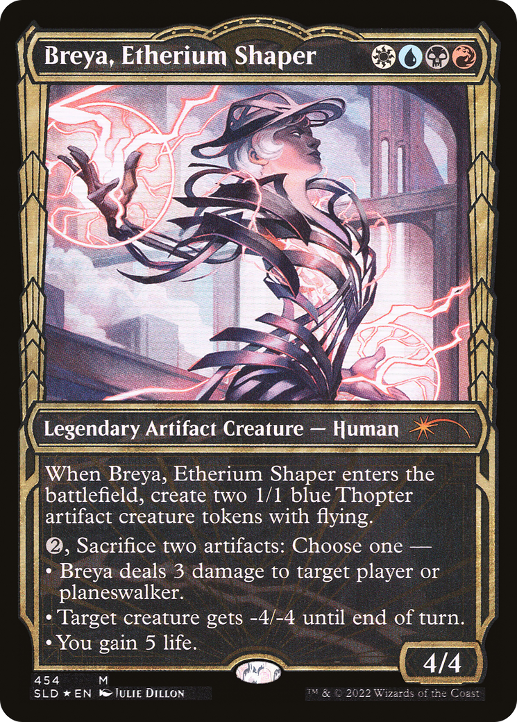 Breya, Etherium Shaper (Gilded Foil) (SLD-454) [Secret Lair] Drop (Showcase) Foil MTG Single Wizards of the Coast