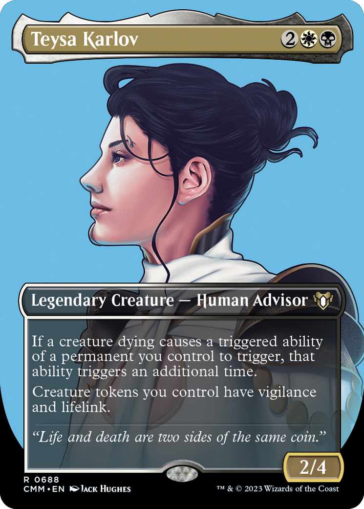 Teysa Karlov (CMM-688) [Commander Masters] (Borderless) MTG Single Wizards of the Coast