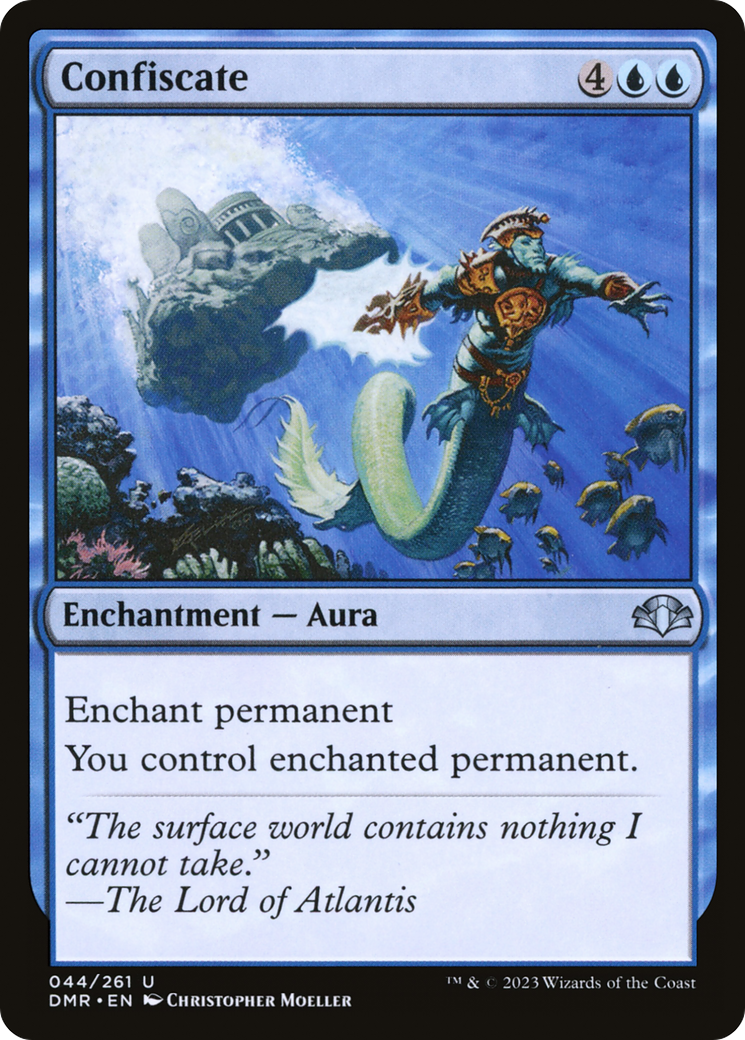 Confiscate (DMR-044) [Dominaria Remastered] Foil MTG Single Wizards of the Coast