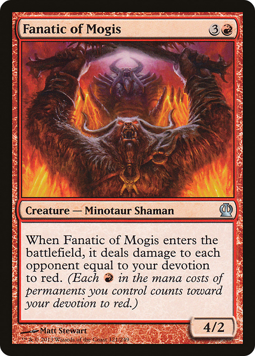Fanatic of Mogis (THS-121) [Theros] MTG Single Wizards of the Coast