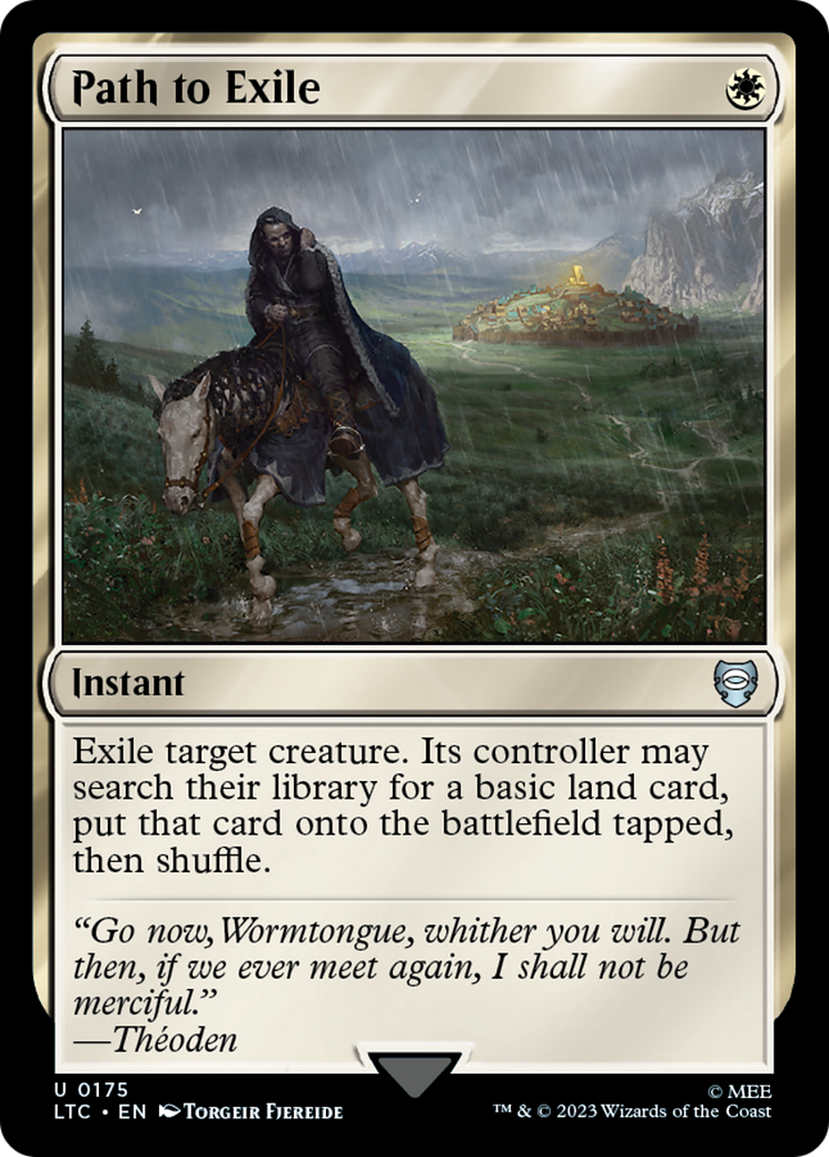 Path to Exile (LTC-175) [Tales of Middle-earth Commander] MTG Single Wizards of the Coast