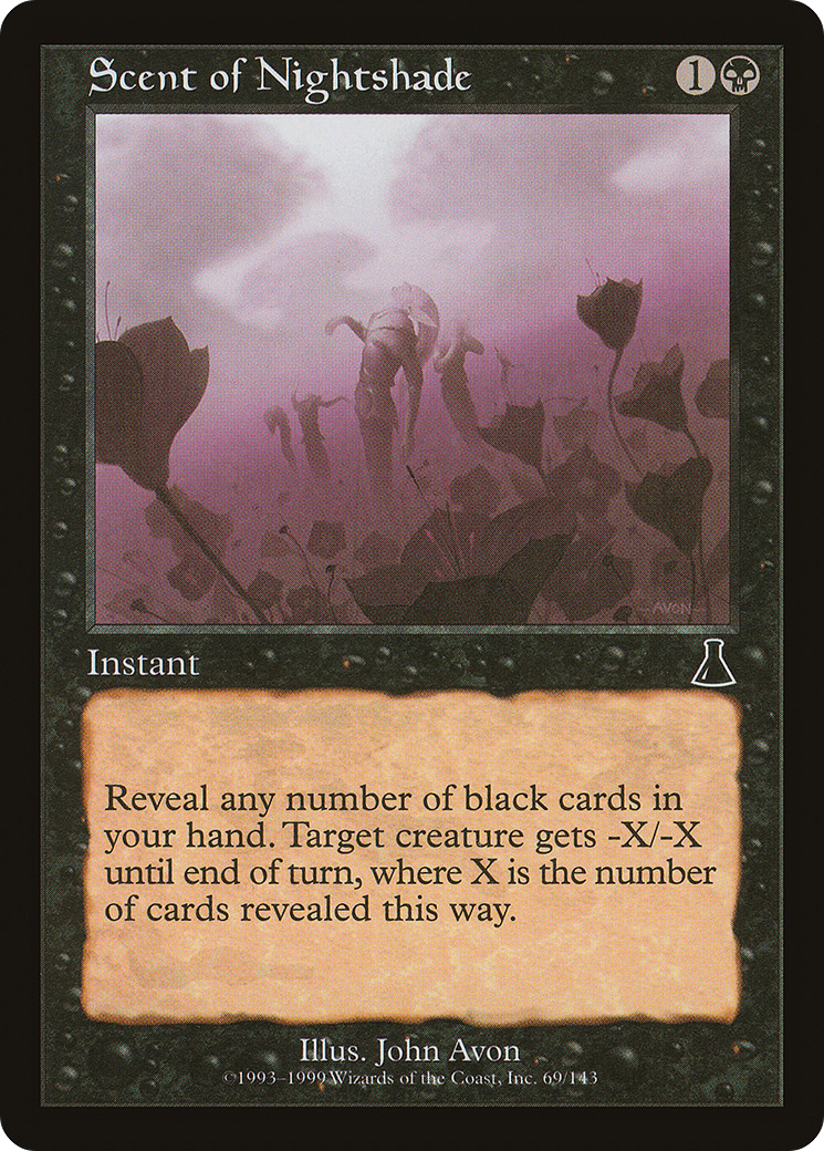 Scent of Nightshade (UDS-069) [Urza's Destiny] Foil MTG Single Wizards of the Coast