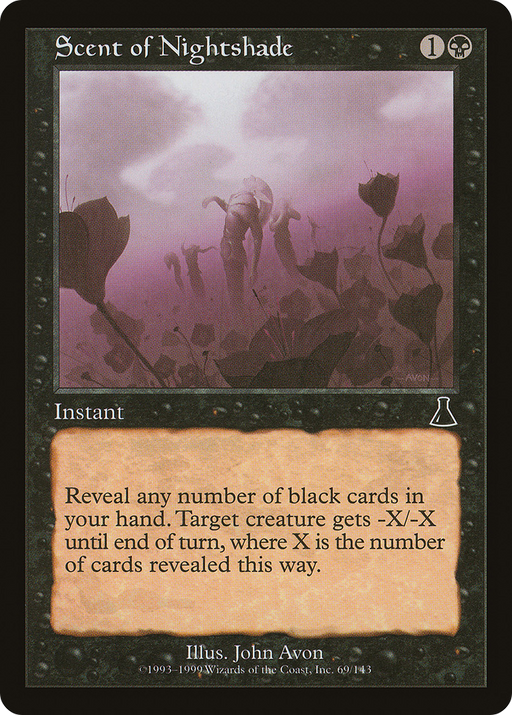 Scent of Nightshade (UDS-069) [Urza's Destiny] MTG Single Wizards of the Coast