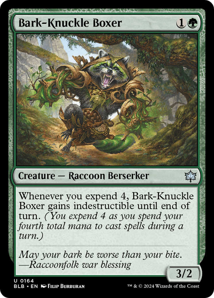 Bark-Knuckle Boxer (BLB-164) [Bloomburrow] Foil MTG Single Wizards of the Coast