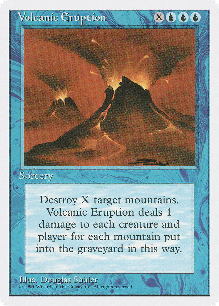 Volcanic Eruption (4ED-112) [Fourth Edition] MTG Single Wizards of the Coast