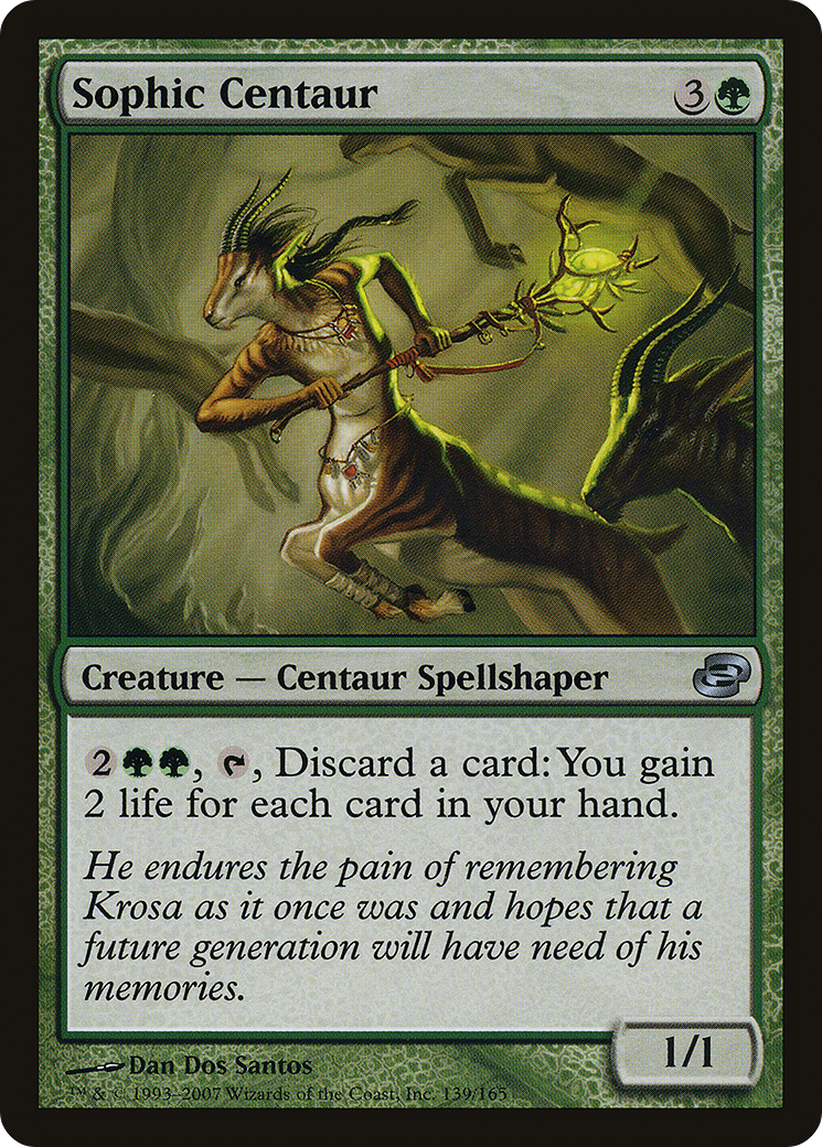 Sophic Centaur (PLC-139) [Planar Chaos] Foil MTG Single Planar Chaos