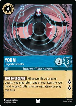 Yokai - Enigmatic Inventor (143/204) [Azurite Sea] Lorcana Single Disney