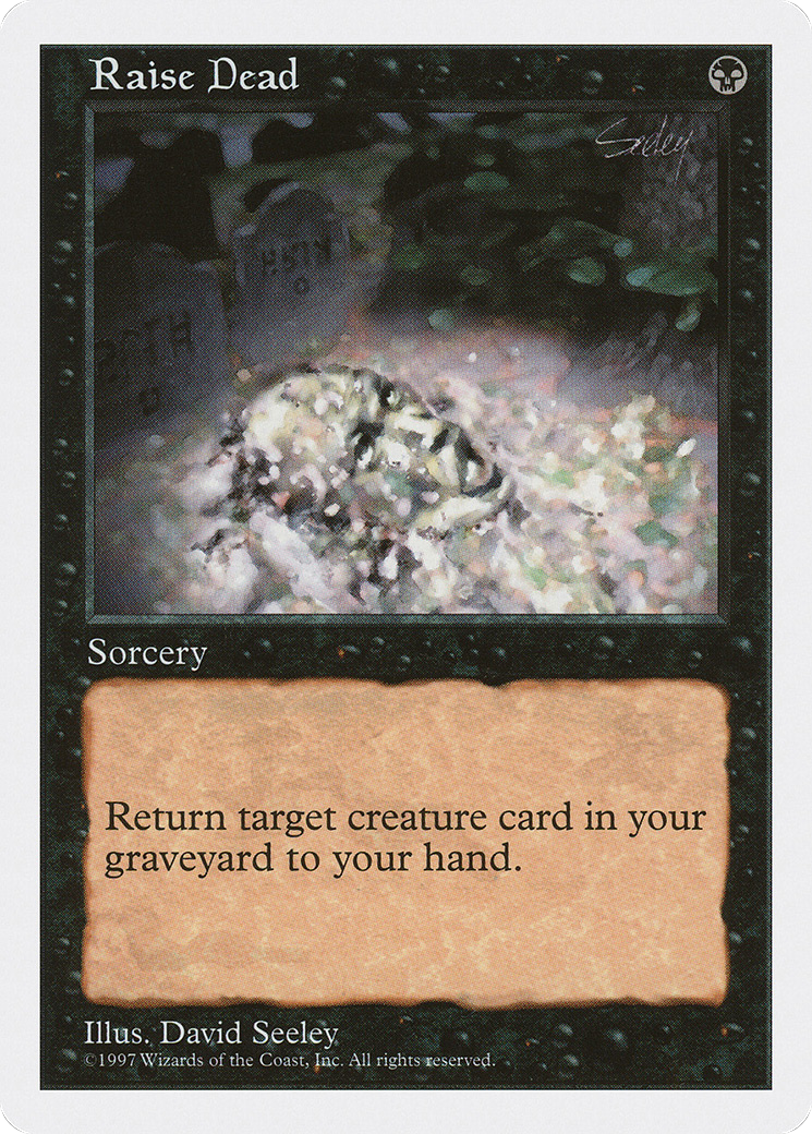 Raise Dead (5ED-191) [Fifth Edition] MTG Single Wizards of the Coast