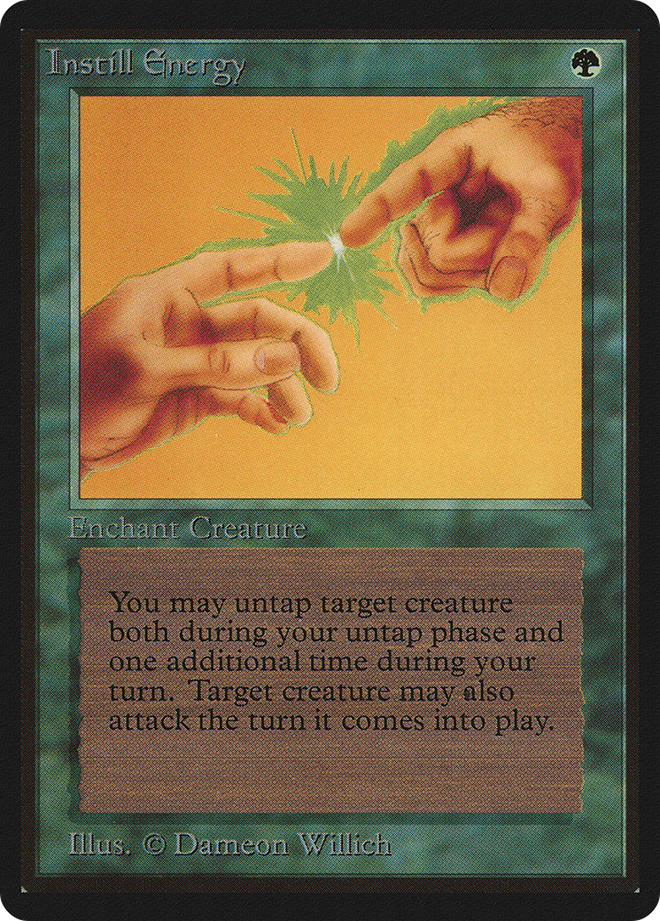 Instill Energy (LEB-203) [Oldschool] Limited Edition Beta MTG Single Wizards of the Coast