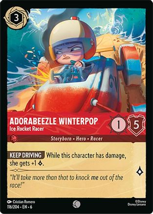 Adorabeezle Winterpop - Ice Rocket Racer (116/204) [Azurite Sea] Lorcana Single Disney