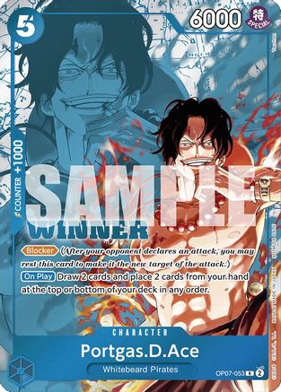 Portgas.D.Ace (Winner Pack 2024 Oct.-Dec.) (OP07-053) [One Piece Promotion Cards] Foil One Piece Single Bandai