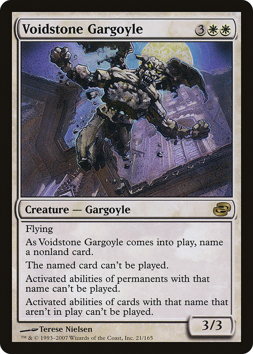 Voidstone Gargoyle (PLC-021) [Planar Chaos] Foil MTG Single Planar Chaos