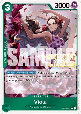 Viola (Judge Pack Vol. 4) (OP04-021) [One Piece Promotion Cards] Foil One Piece Single Bandai