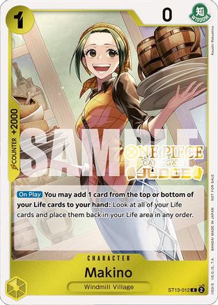 Makino (Judge Pack Vol. 4) (ST13-012) [One Piece Promotion Cards] Foil One Piece Single Bandai