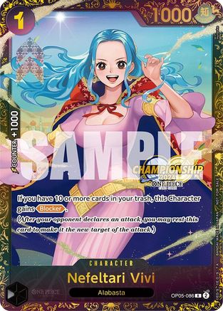 Nefeltari Vivi (October Championship 2024 Store Regionals) (OP05-086) [One Piece Promotion Cards] Foil One Piece Single Bandai