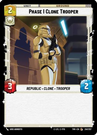 Phase I Clone Trooper (241/257) [Twilight of the Republic] Foil Star Wars: Unlimited Single Disney