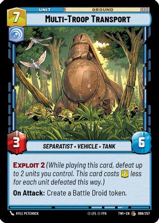 Multi-Troop Transport (066/257) [Twilight of the Republic] Foil Star Wars: Unlimited Single Disney