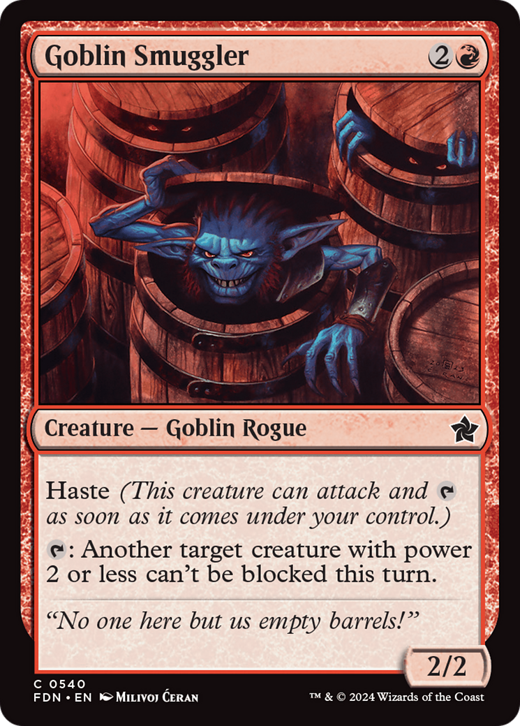 Goblin Smuggler (FDN-540) [Foundations] MTG Single Wizards of the Coast
