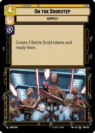 On The Doorstep (190/257) [Twilight of the Republic] Foil Star Wars: Unlimited Single Disney