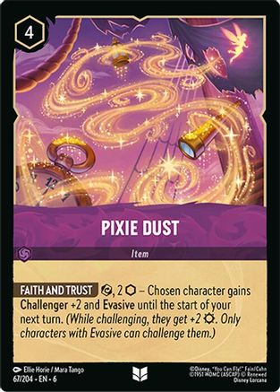 Pixie Dust (67/204) [Azurite Sea] Cold Foil Lorcana Single Disney