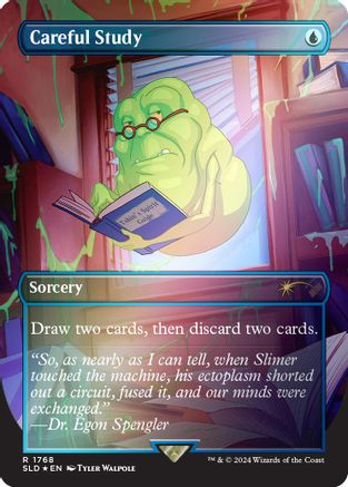 Careful Study (Rainbow Foil) (SLD-1768) [Secret Lair] Drop Series Foil MTG Single Wizards of the Coast