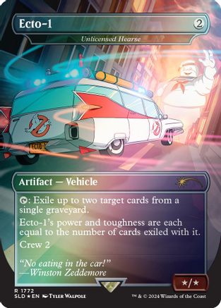 Ecto-1 - Unlicensed Hearse (Rainbow Foil) (SLD-1772) [Secret Lair Drop Series] Foil