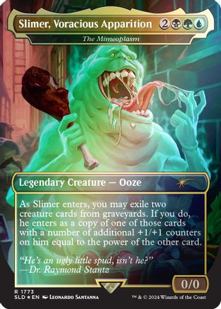 Slimer, Voracious Apparition - The Mimeoplasm (Rainbow Foil) (SLD-1773) [Secret Lair] Drop Series Foil MTG Single Wizards of the Coast