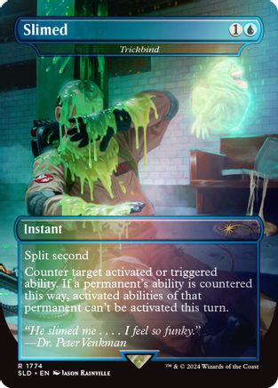 Slimed - Trickbind (Rainbow Foil) (SLD-1774) [Secret Lair] Drop Series Foil MTG Single Wizards of the Coast