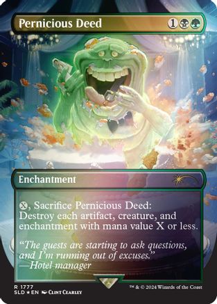 Pernicious Deed (Rainbow Foil) (SLD-1777) [Secret Lair] Drop Series Foil MTG Single Wizards of the Coast
