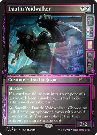 Dauthi Voidwalker (Rainbow Foil) (SLD-1760) [Secret Lair] Drop Series Foil MTG Single Wizards of the Coast