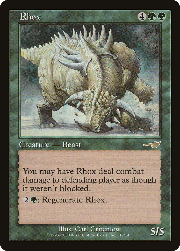 Rhox (NMS-112) [Nemesis] MTG Single Wizards of the Coast