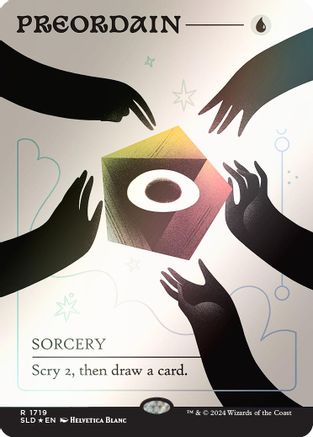 Preordain (1719) (Rainbow Foil) (SLD-1719) [Secret Lair] Drop Series Foil MTG Single Wizards of the Coast