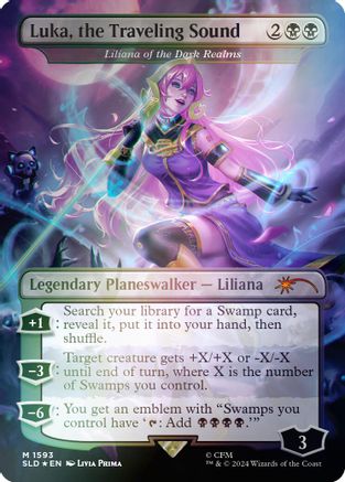 Luka, the Traveling Sound - Liliana of the Dark Realms (Rainbow Foil) (SLD-1593) [Secret Lair] Drop Series Foil MTG Single Wizards of the Coast