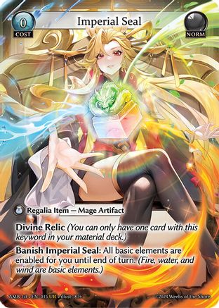 Imperial Seal (015) [Mortal Ambition] Foil Grand Archive Single Weebs of the Shore