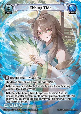 Ebbing Tide (025) [Mortal Ambition] Foil Grand Archive Single Weebs of the Shore