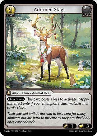 Adorned Stag (030) [Mortal Ambition] Grand Archive Single Weebs of the Shore